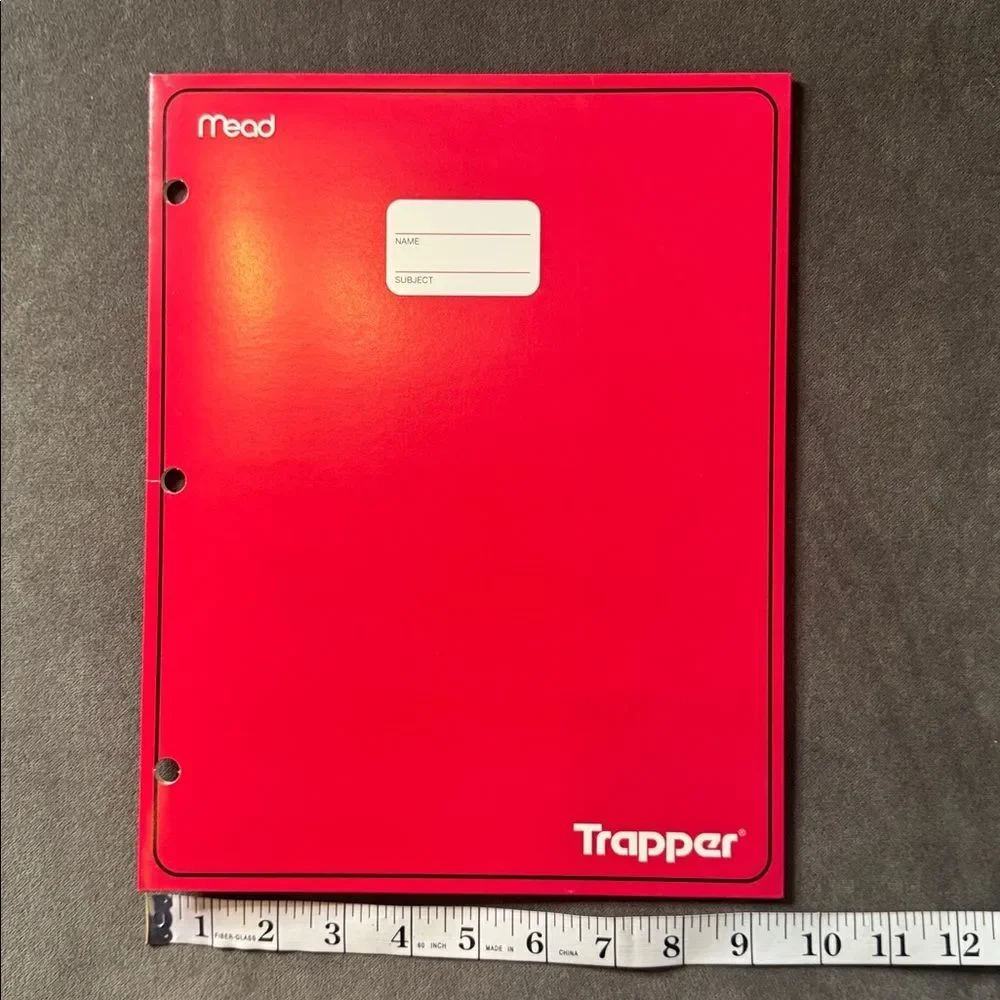 Mead Vintage Trapper Keeper Portfolio 2 Pocket 3 Hole Folder Set of 6 U.S.A Made